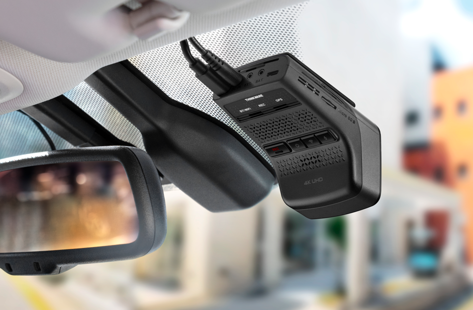  Unpowered THINKWARE front dash cam unit showing unlit status LEDs