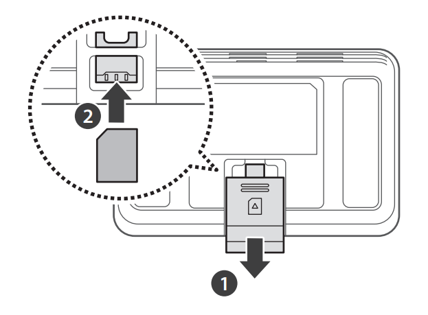  insert the SIM card until it is fully inserted