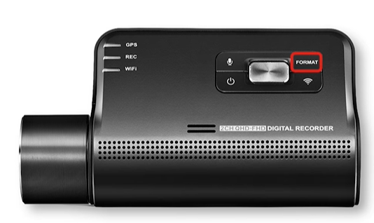 Format button shown in the source for Q850, Q800 PRO, F800 PRO, F800