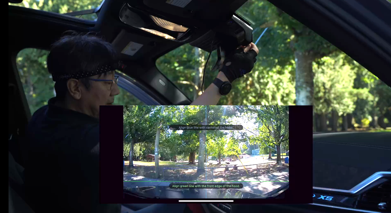 check the recording angle in Live View.
